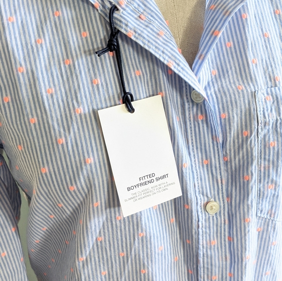 NWT Gap Boyfriend Button Down | Blue | Small - Picture 4 of 5
